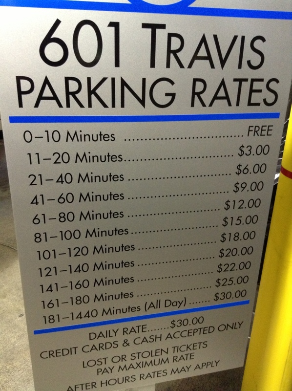 Street view of Travis St Garage