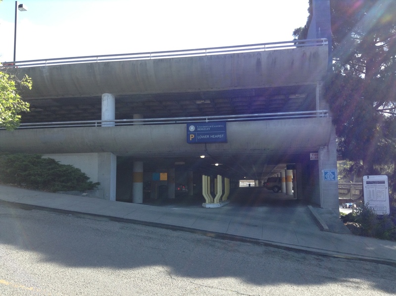 Street view of Lower Hearst Parking Structure