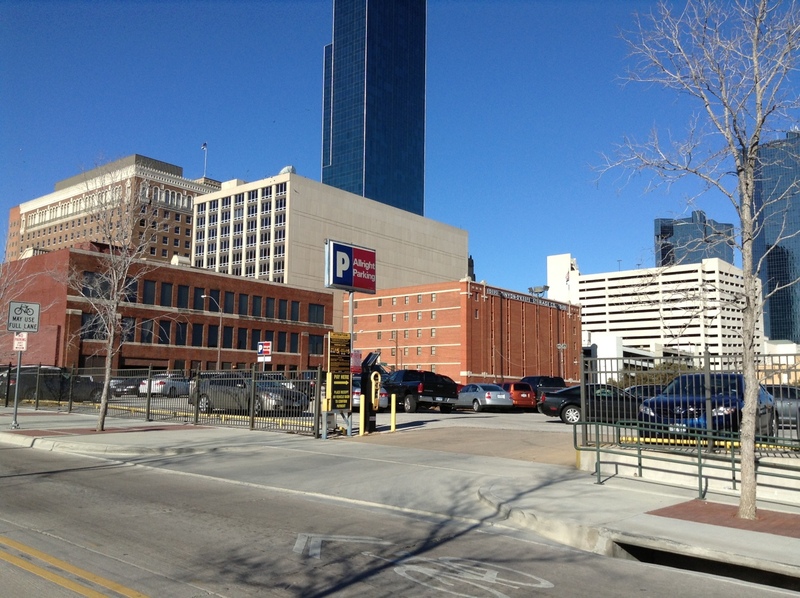 Street view of FW Transit Authority Lot