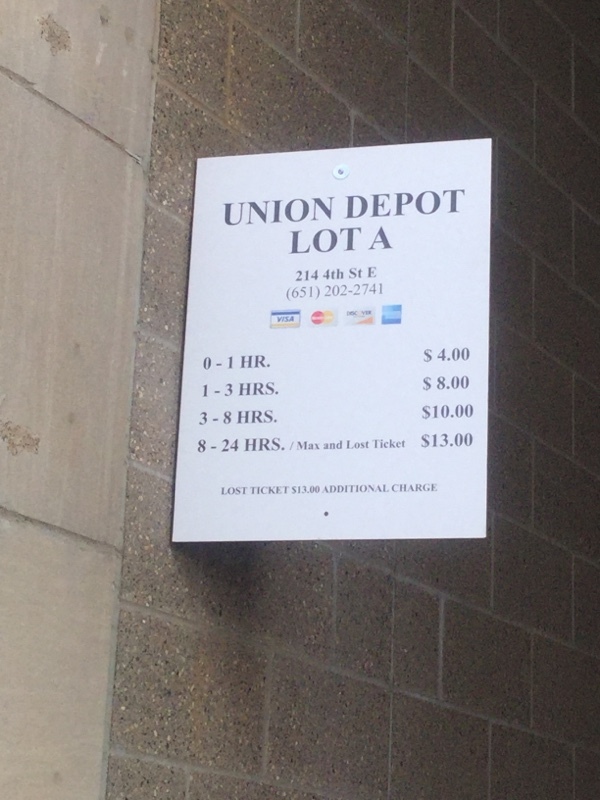 Street view of Union Depot Lot A