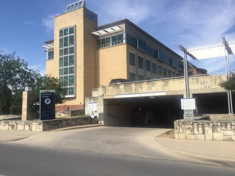 Street view of Downtown Campus Garage