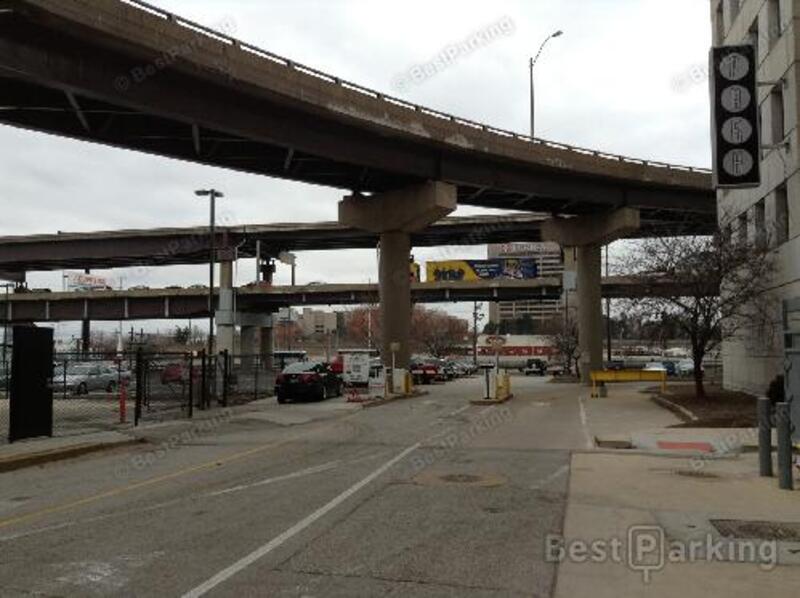 Street view of Cupples Station Parking Garage