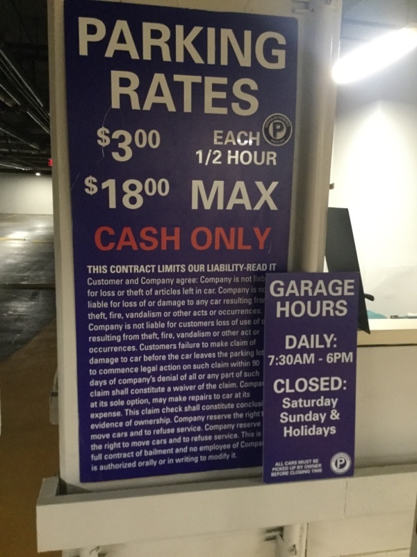 Street view of Tower Parking Garage