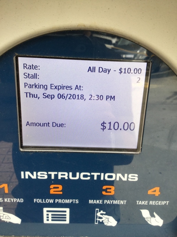 Street view of John Portman Blvd Parking Lot