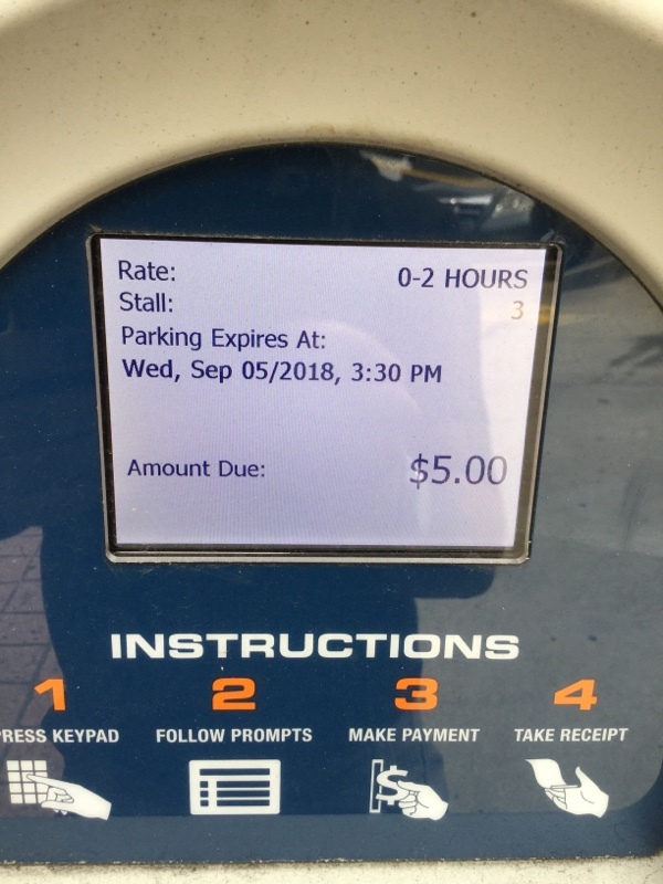 Street view of John Portman Blvd Parking Lot