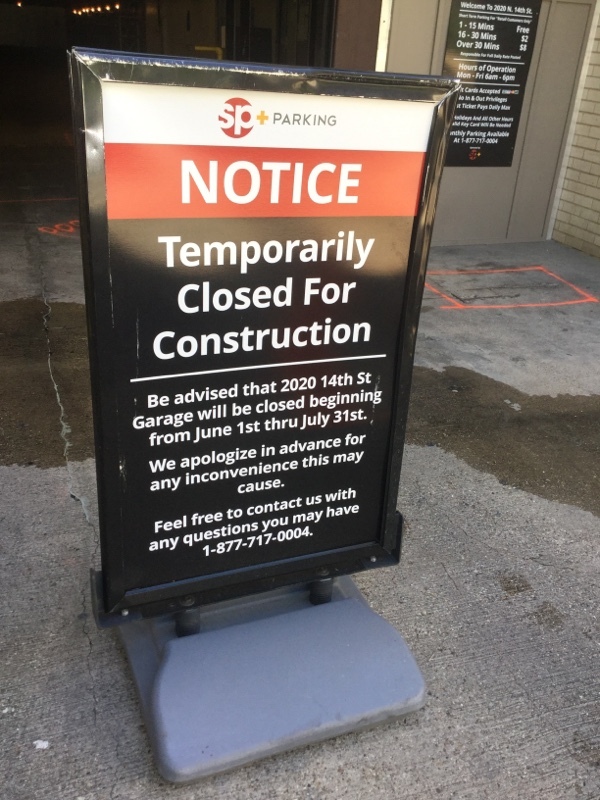 Street view of N Courthouse Rd Garage