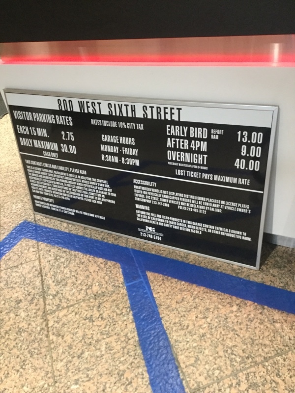 Street view of 800 W. 6th Garage