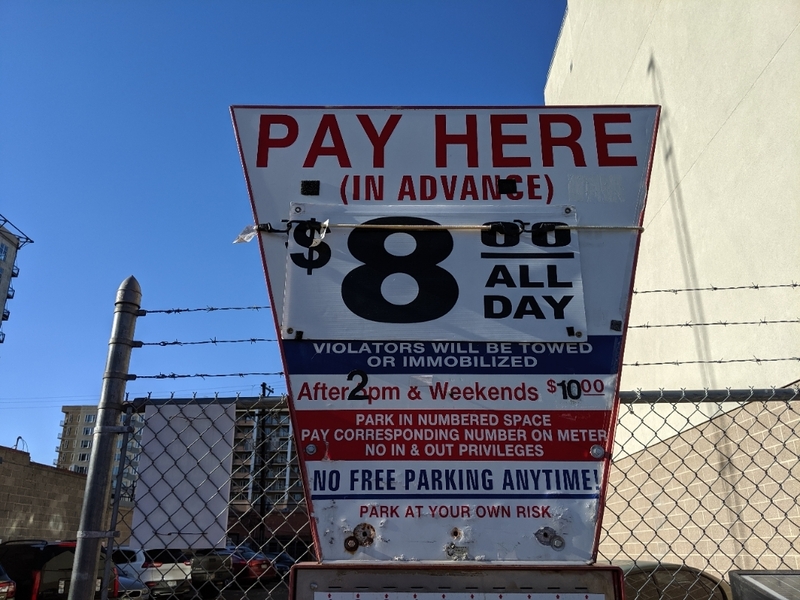Street view of Curtis Street Lot