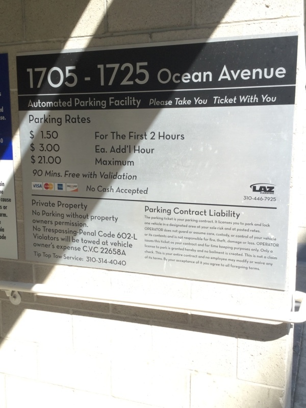 Street view of Ocean Avenue Garage