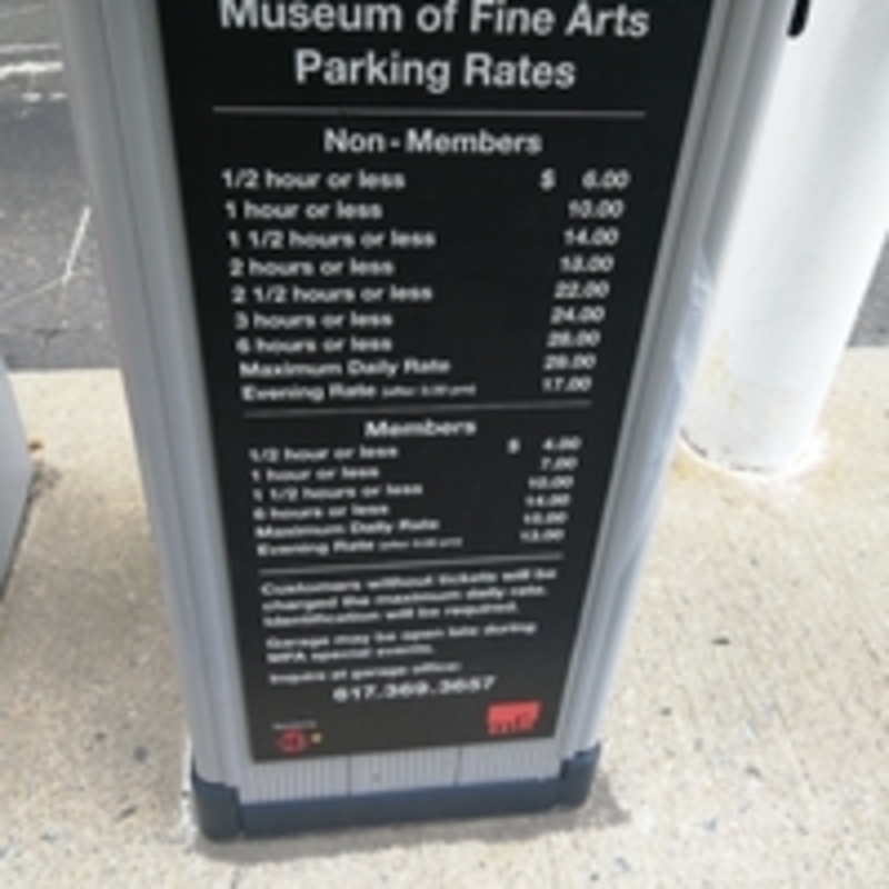 Street view of Museum Road Lot - Museum of Fine Arts