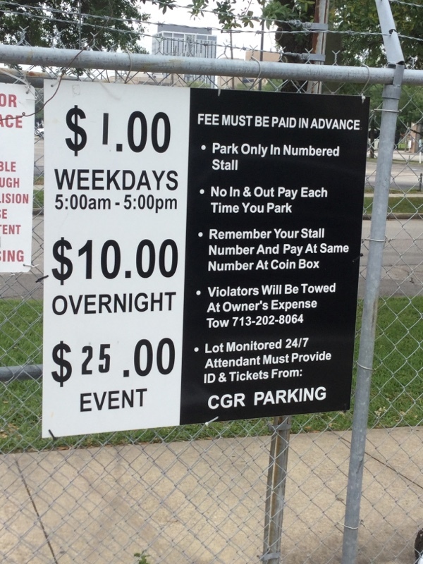 Street view of Bell St Parking Lot