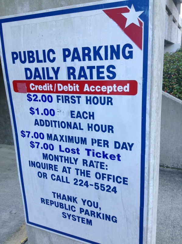 Street view of Calhoun Eastside Parking Garage