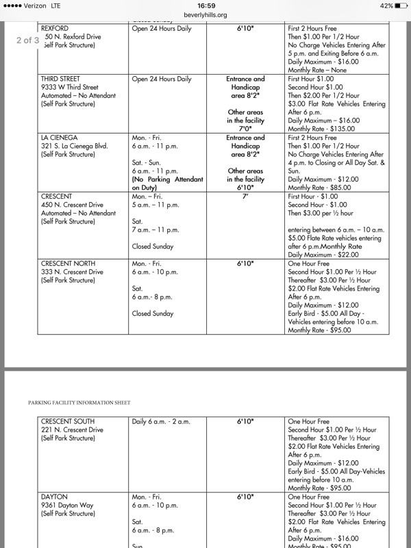 Street view of Rexford/Civic Center Parking Structure