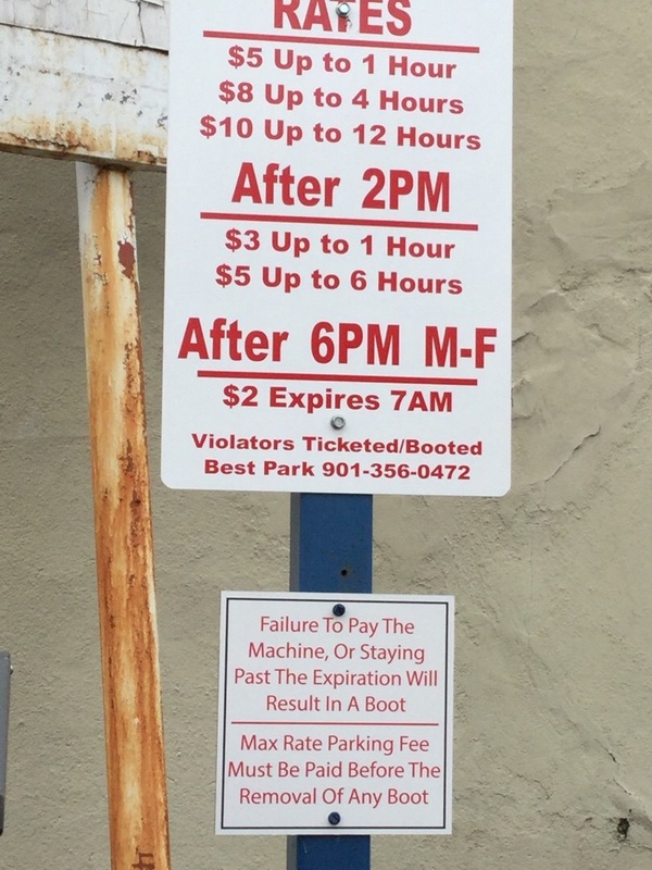 Street view of Washington St Lot