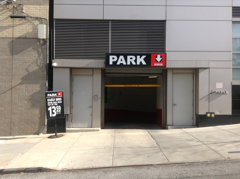 Street view of Adams St Parking Garage