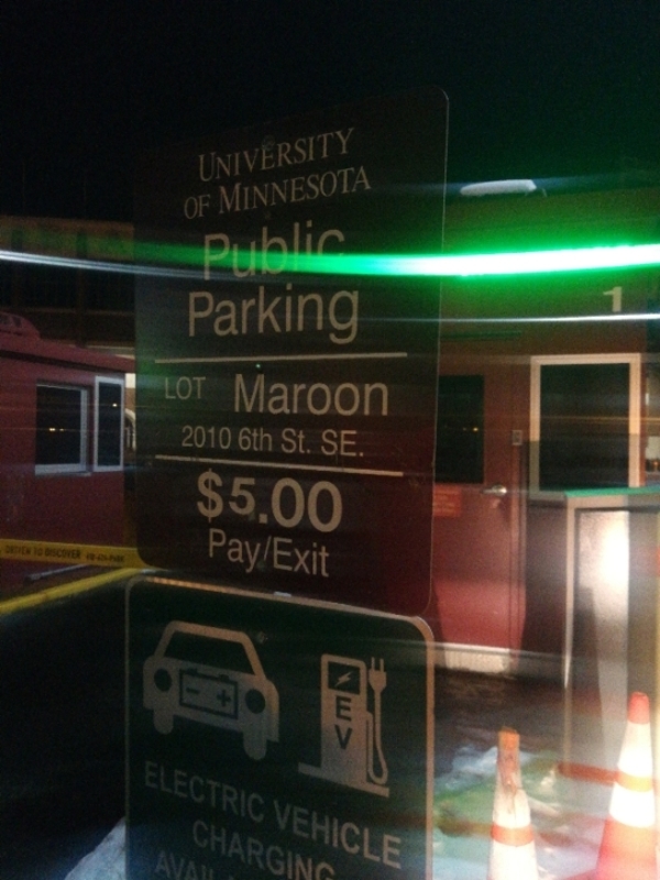 Street view of Maroon Lot