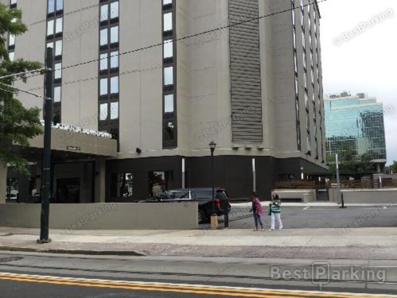Street view of AC Hotel Parking Garage