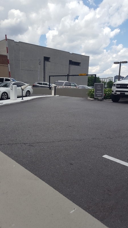 Street view of AC Hotel Parking Garage