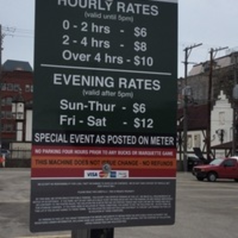 Street view of Fiserv Forum Parking