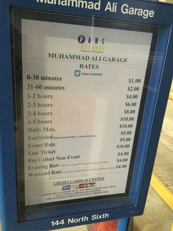 Street view of Muhammad Ali Center Garage