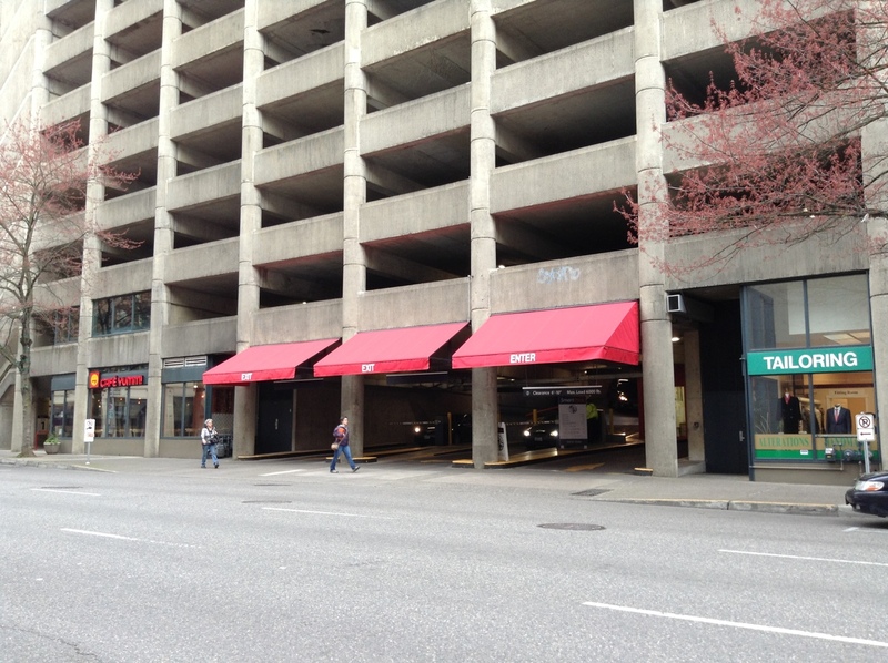 Street view of SmartPark 3rd & Alder