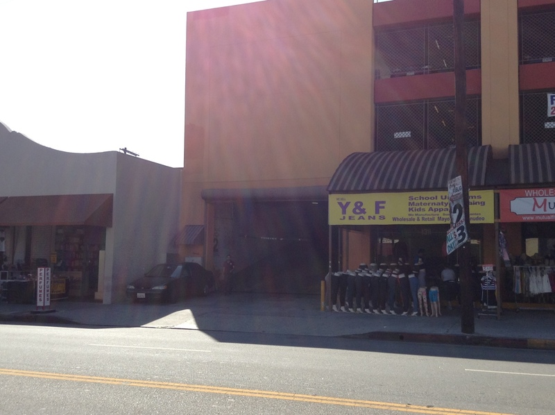 Street view of Fashion District Santee Alley