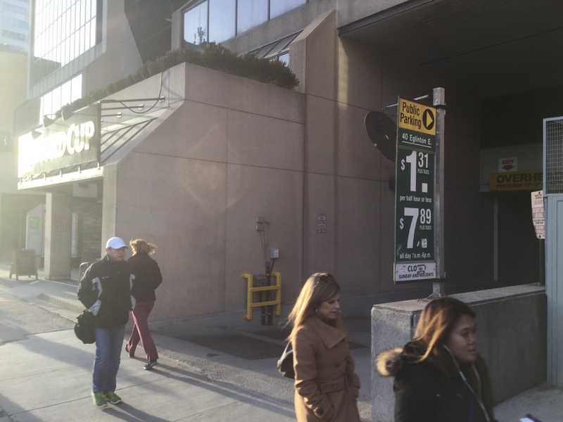Street view of Eglinton Ave E Garage
