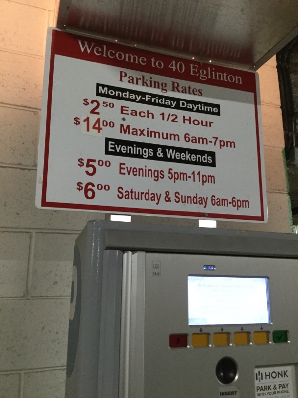 Street view of Eglinton Ave E Garage