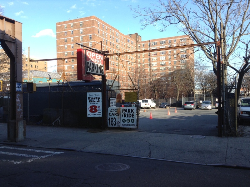 Street view of Upper Manhattan Parking LLC Lot