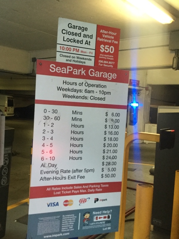 Street view of SeaPark Garage