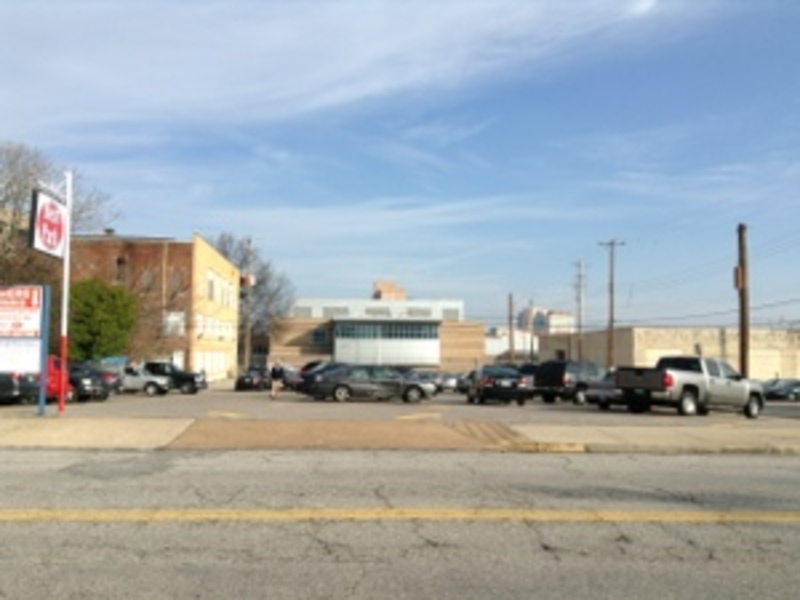 Street view of Adams Ave Lot