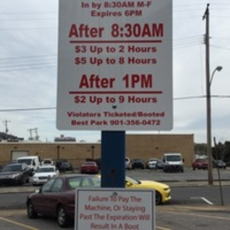 Street view of Adams Ave Lot