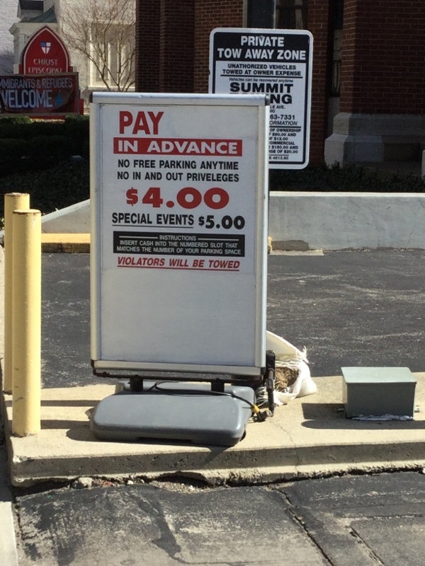 Street view of W. First St. Lot