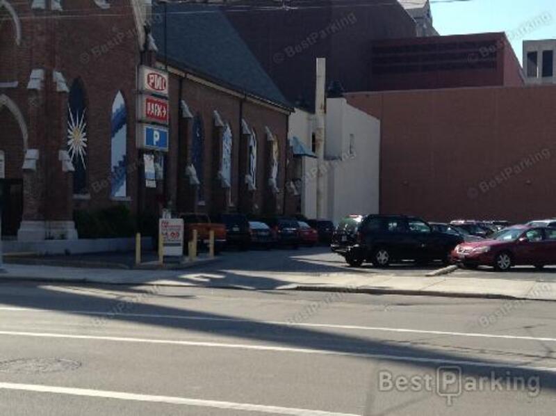 Street view of W. First St. Lot