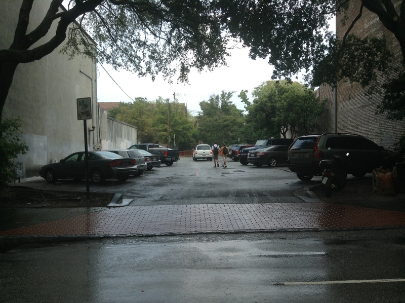 Street view of King and Burns Parking Lot