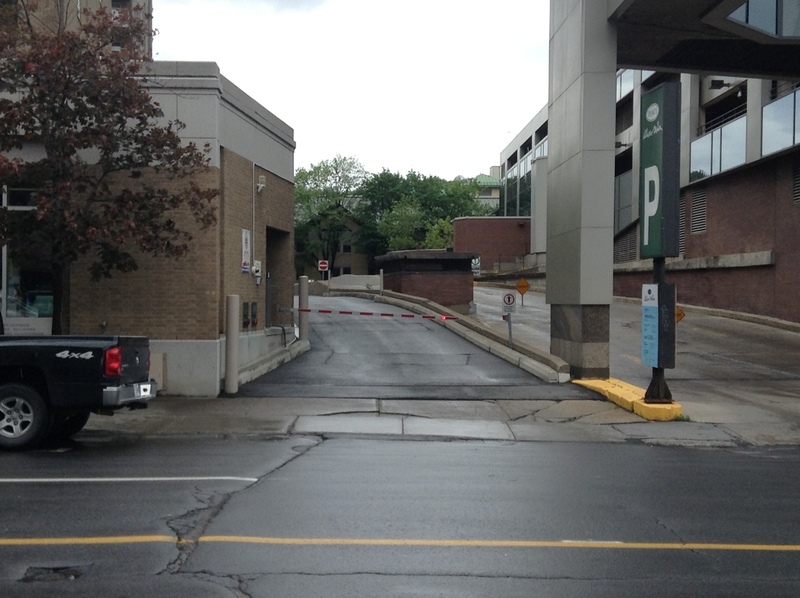 Street view of Alexis Nihom Parking Garage