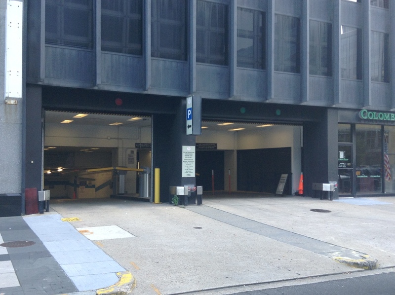 Street view of L St NW Parking Garage