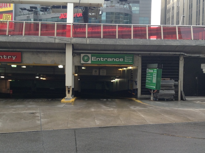 Street view of Carpark 34 - Dundas Square Garage