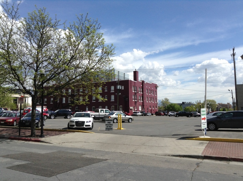 Street view of West Temple Parking Lot