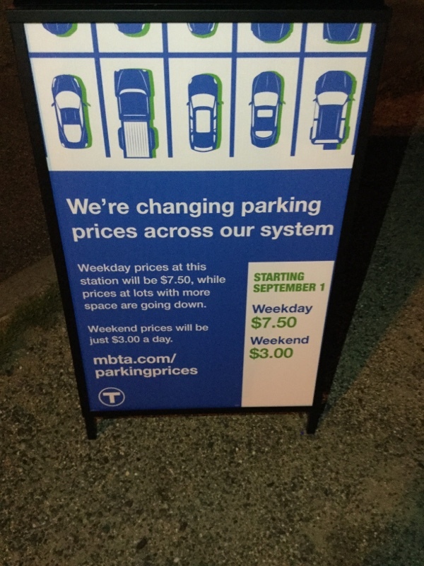 Street view of Malden Center Parking Lot