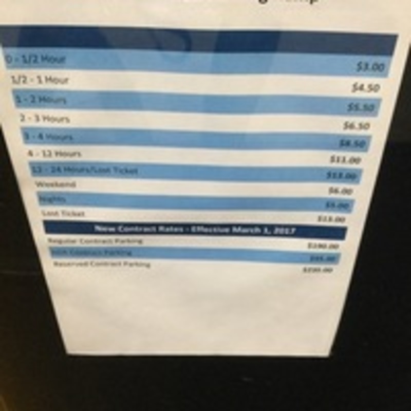 Street view of 11th & Harmon Municipal Ramp