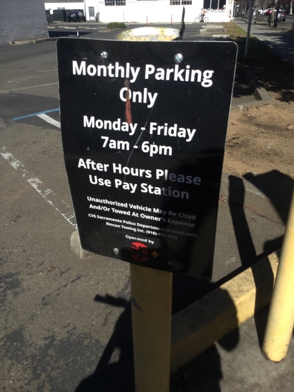 Street view of L St Parking Lot