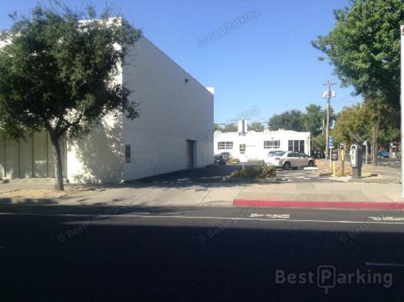 Street view of L St Parking Lot