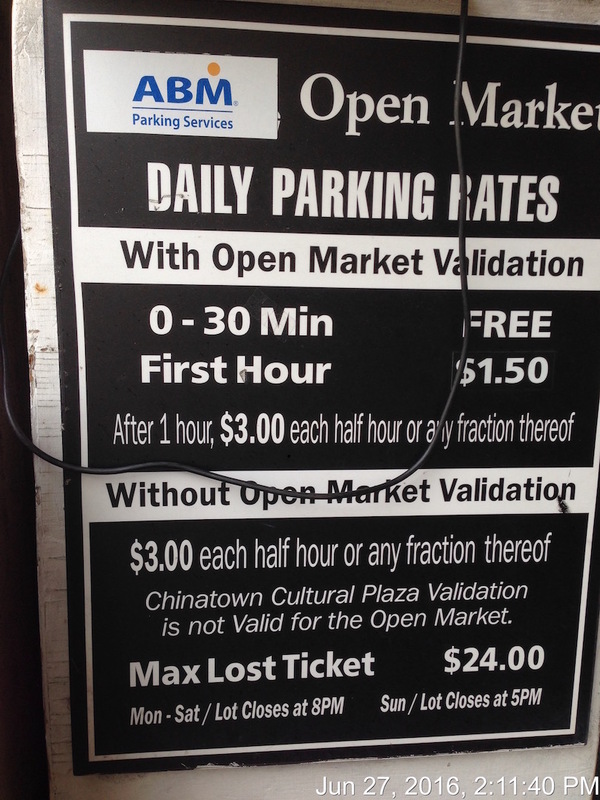 Street view of Chinatown Open Market