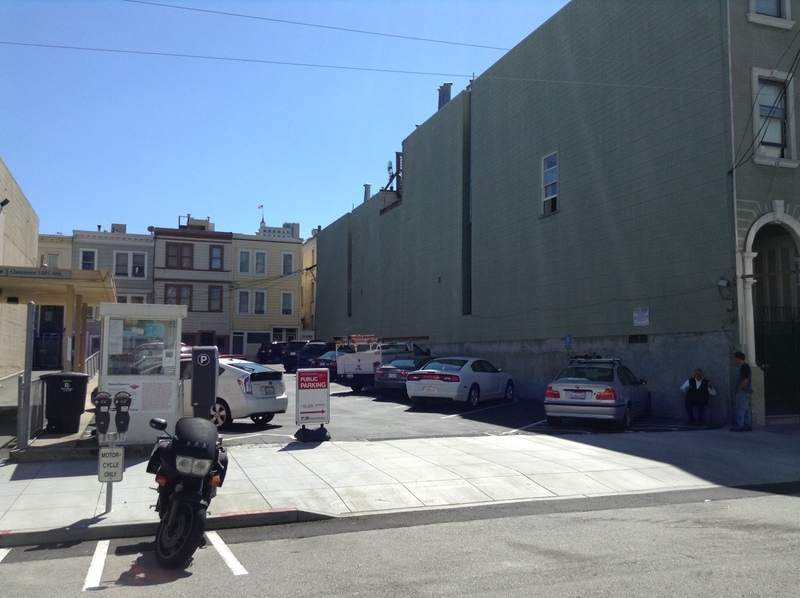 Street view of Bank of America Lot