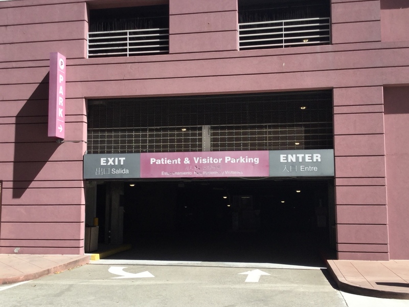 Street view of St. Mary's Medical Center Garage