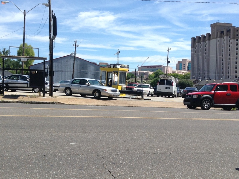 Street view of Poplar Ave Lot