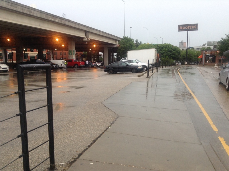 Street view of Broom St. Parking Lot