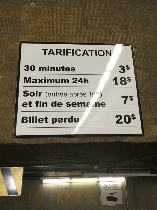 Street view of 111 Robert-Bourassa Garage