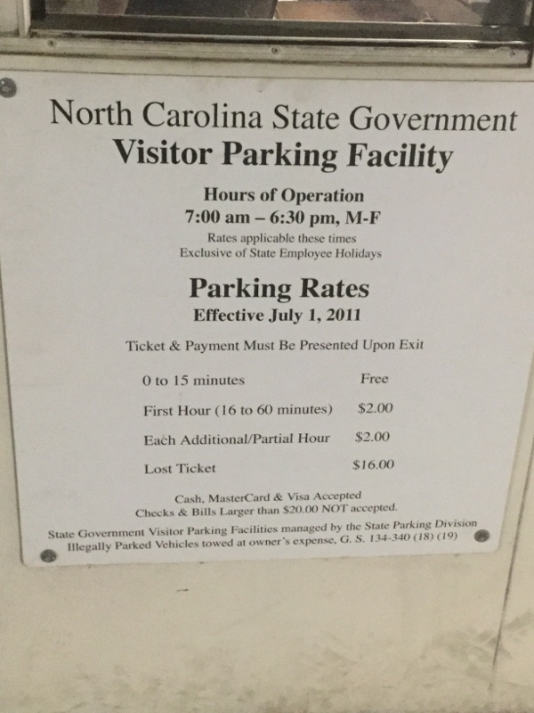 Street view of State Government Visitor Parking Lot #2